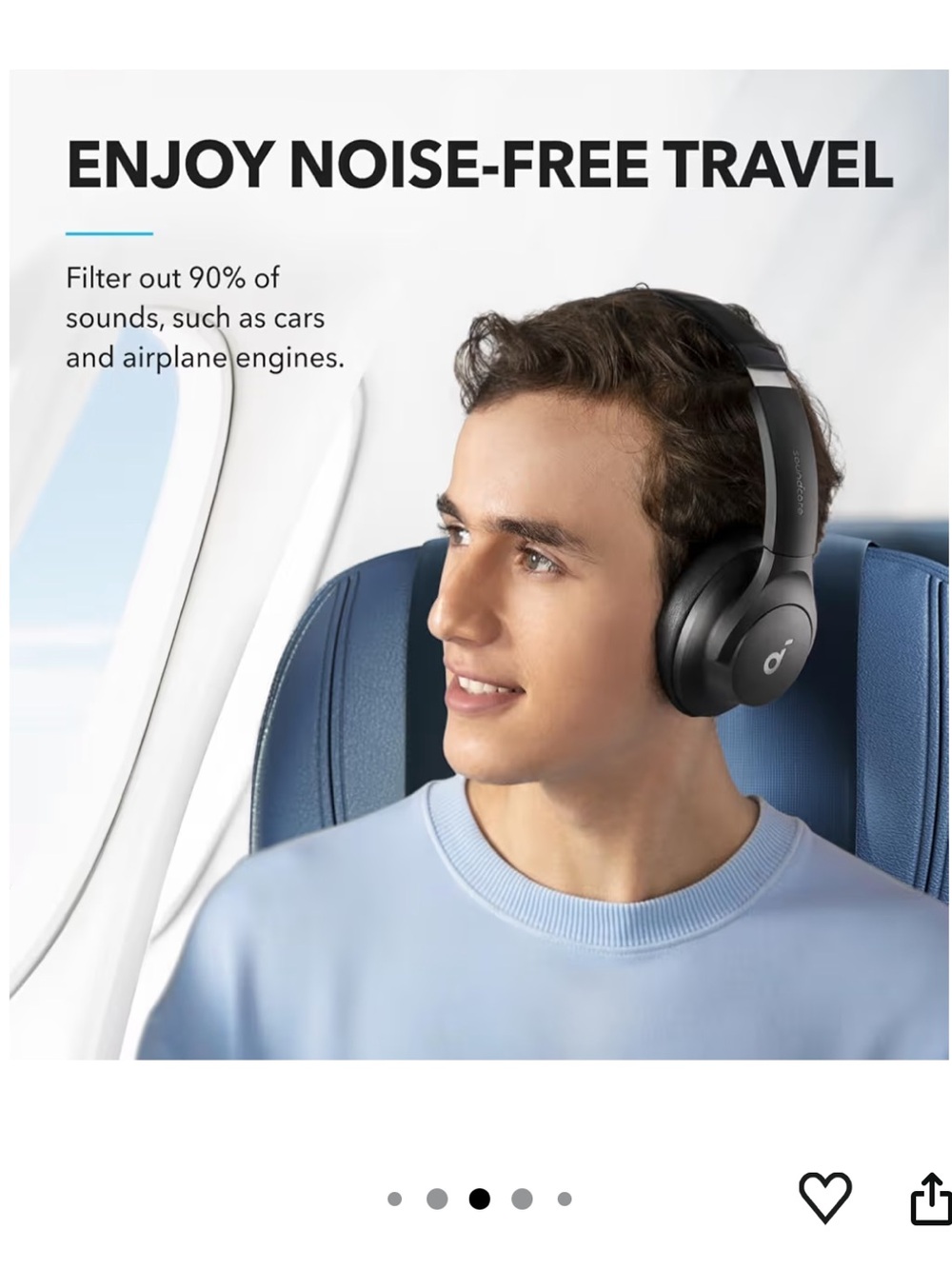 New in Box Soundcore by Anker Q20i wireless noise cancelling headphones - Picture 3 of 9